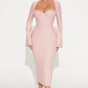 Blush pink fashion nova dress new with tags